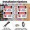 Signmission Do Not Enter Test In Progress Bilingual Danger Sign, Plastic, 7in W x 10in L, 2PK OS-2PACK-DS-P-710-VS-1149 - alternate 6